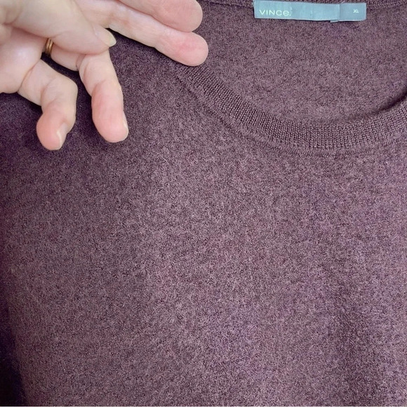 Vince Men's Boiled Cashmere Long Sleeve Crewneck Sweater office Size XL - Picture 4 of 11